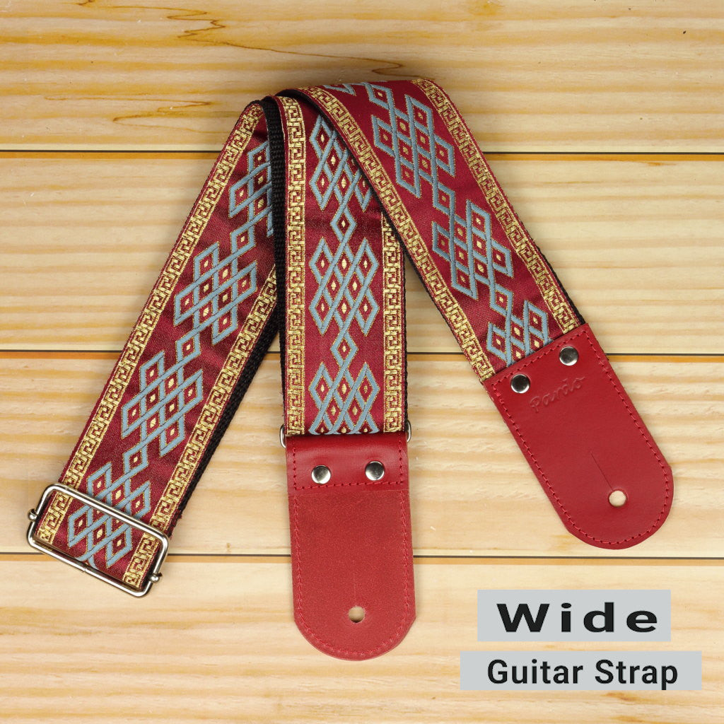 Pardo Outlet wide guitar strap Red Stairs B260