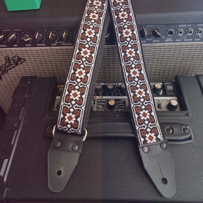 Pardo Straps Montblanc cool embroidered guitar strap