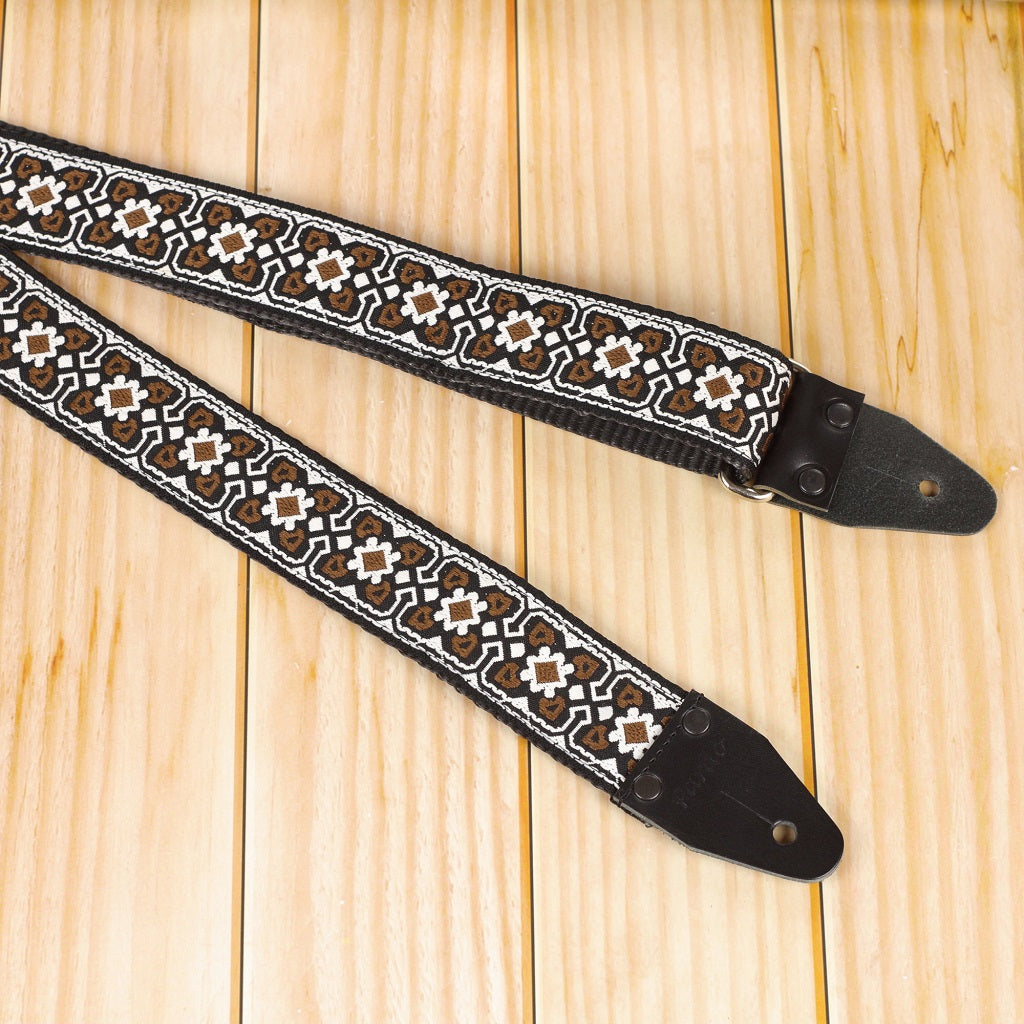 Pardo guitar straps model Montblanc embroidered psychedelic
