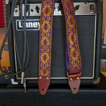 Pardo hippie guitar strap model Cosmic psychedelic pattern