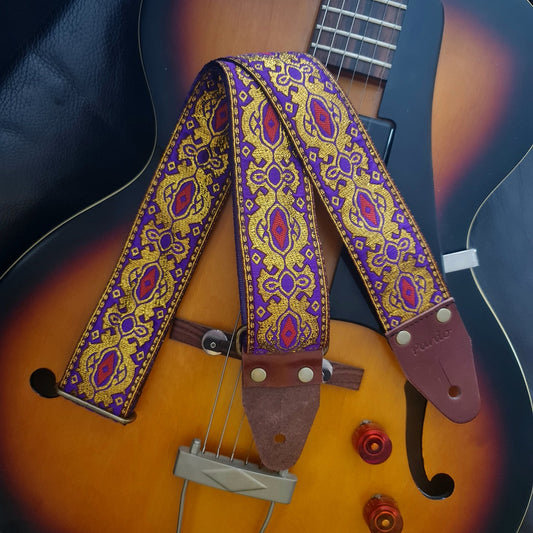 Pardo Psychedelic guitar strap model Cosmic hippie strap