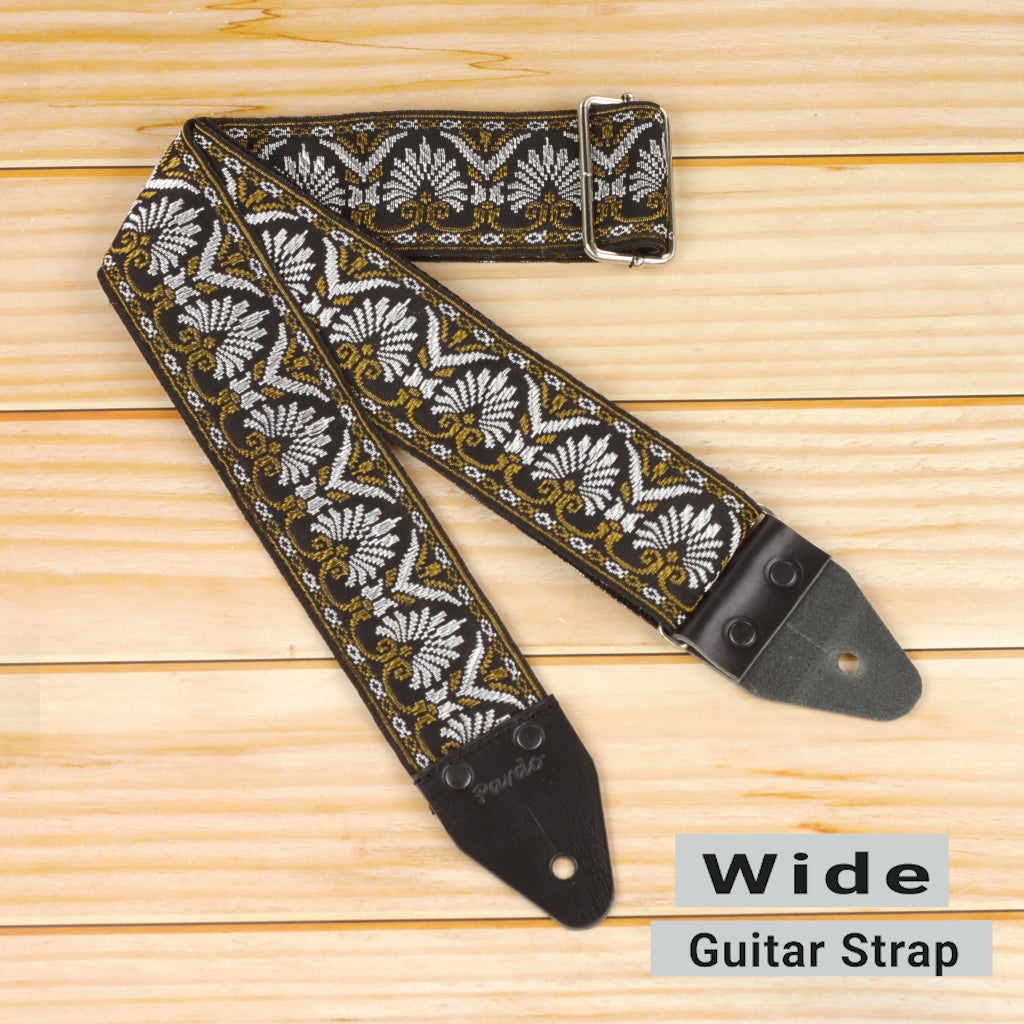 Pardo wide guitar strap hippie pattern model Ferns