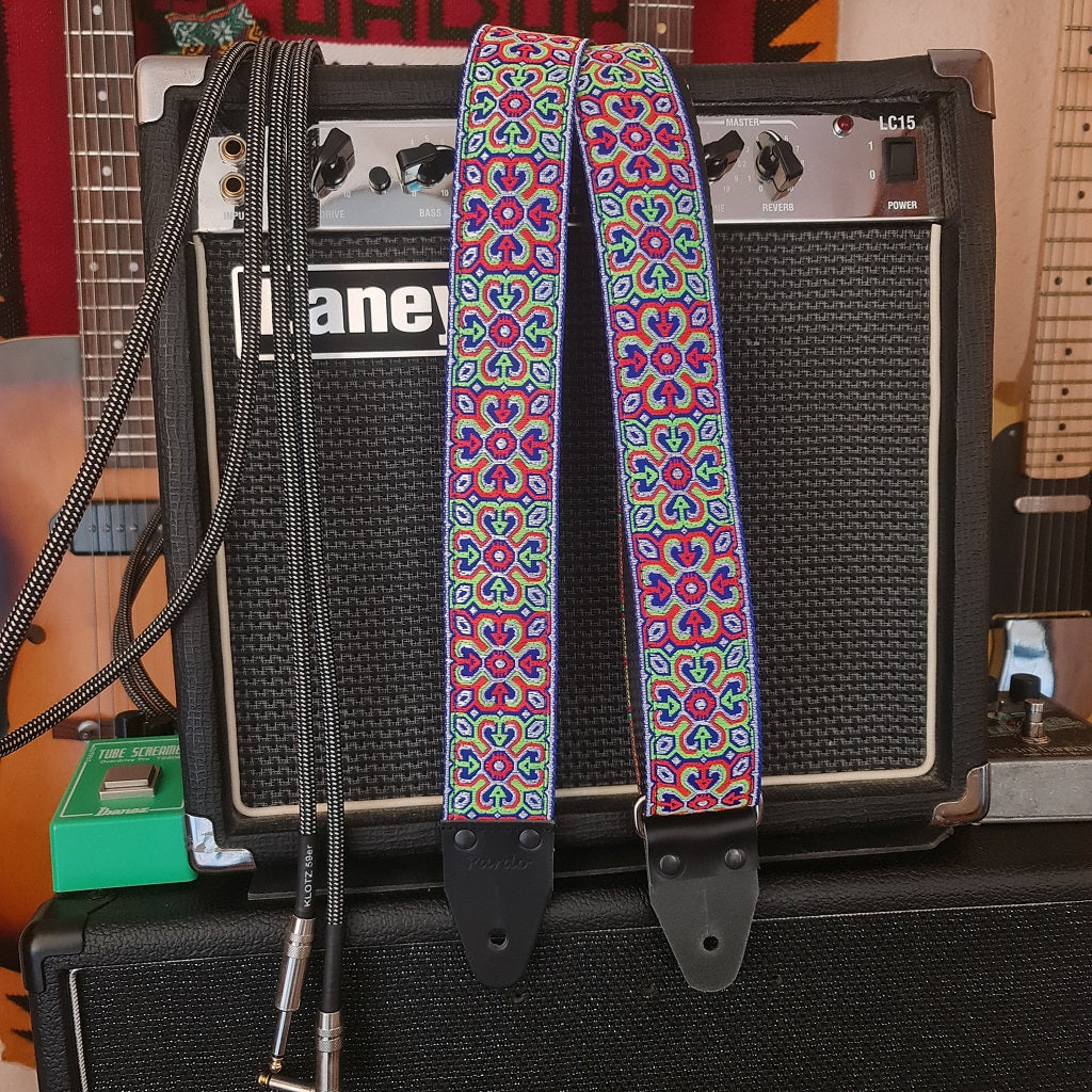 Premium guitar strap Craftsman quality hippie strap