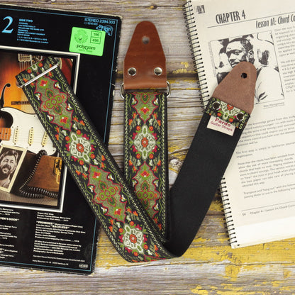 Psychedelic guitar strap Red Fly