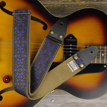 Retro Pardo model Blue Celtic guitar strap