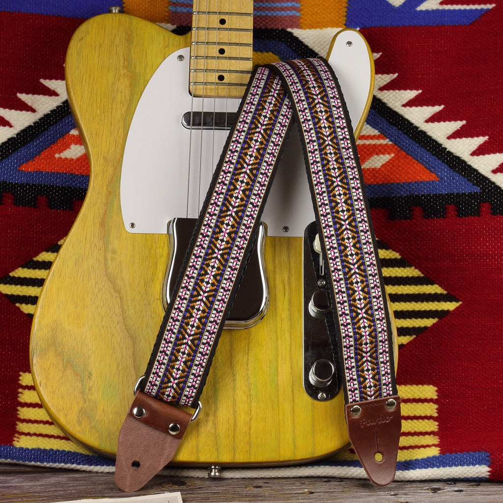 Rock like Bob Marley - guitar strap  with classic pattern