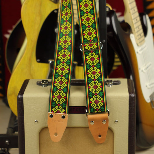 Tribal guitar strap with ethnic pattern model jocker