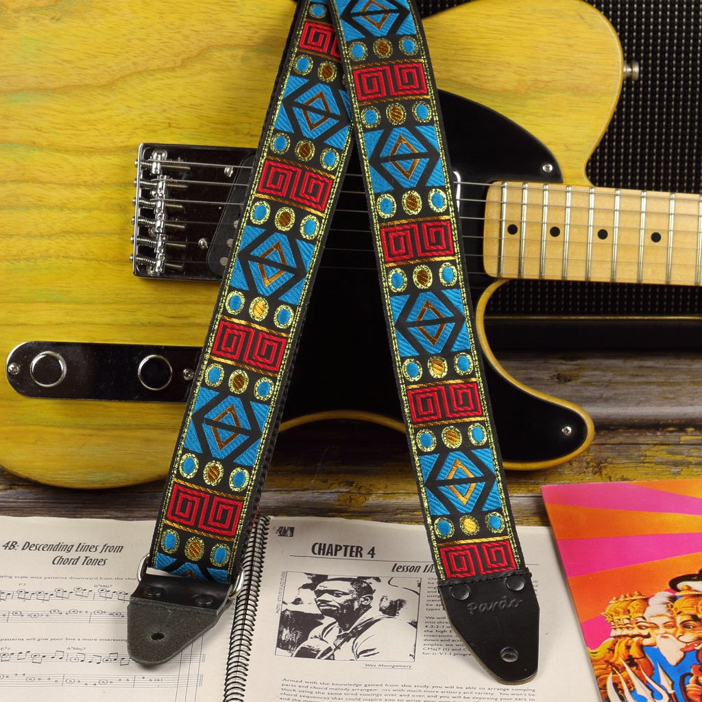 Artistic guitar strap aztec - Pardo Guitar Straps