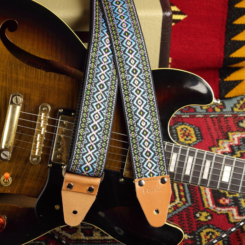 Awesome guitar strap Bob Marley Blue