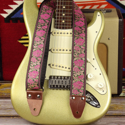 Azalea Handmade guitar strap - Pardo Guitar Straps