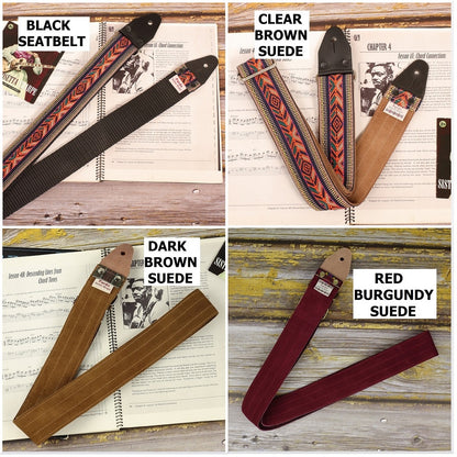 Backing options available, choose seatbelt, or suede