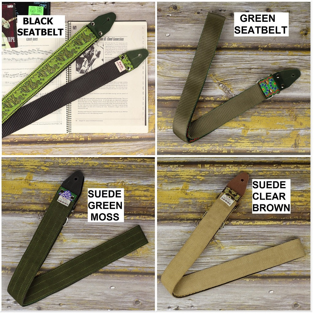 Backing options available, make your custom choices- seatbelt and suede backing available