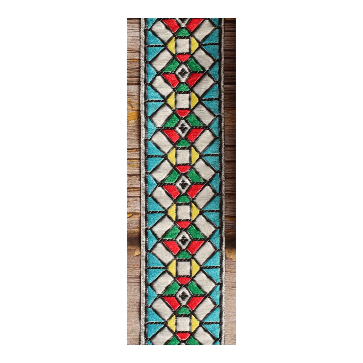 Kaleidoscope Diamond Guitar Strap – 3 Colorways