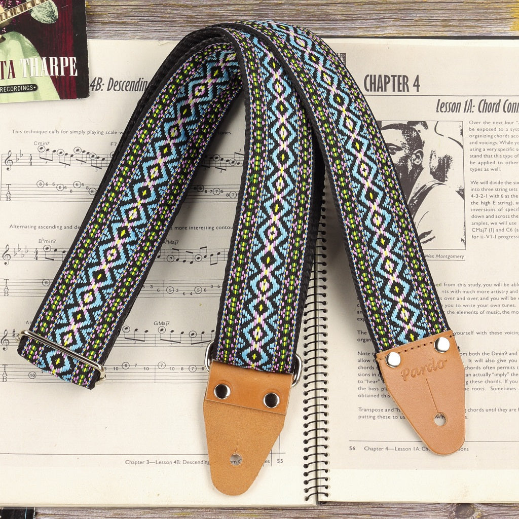 Bob Marley Guitar Strap Blue