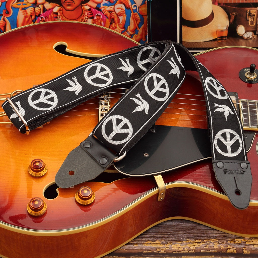cool replica straps worn by guitar legends and musicians from the 60s