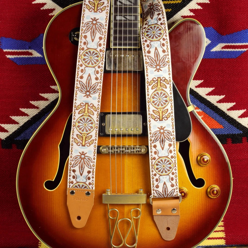 Pheasant Ember Trio Guitar Strap – 3 Warm Colorways
