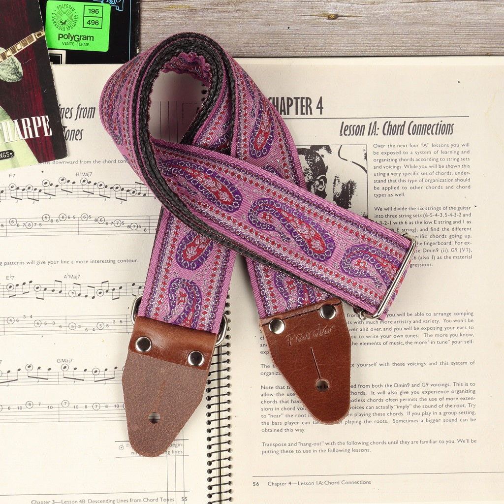 Strap with custom options, choose backing material,leather ends color and hardware finish