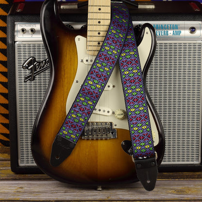 Famous E.Johnson Blue  the walter, inspired by Monterey guitar strap