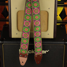 floral strap for electric guitar model May - Pardo Guitar Straps