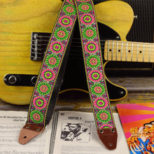 Flower guitar strap model May for bass guitar - Pardo Guitar Straps