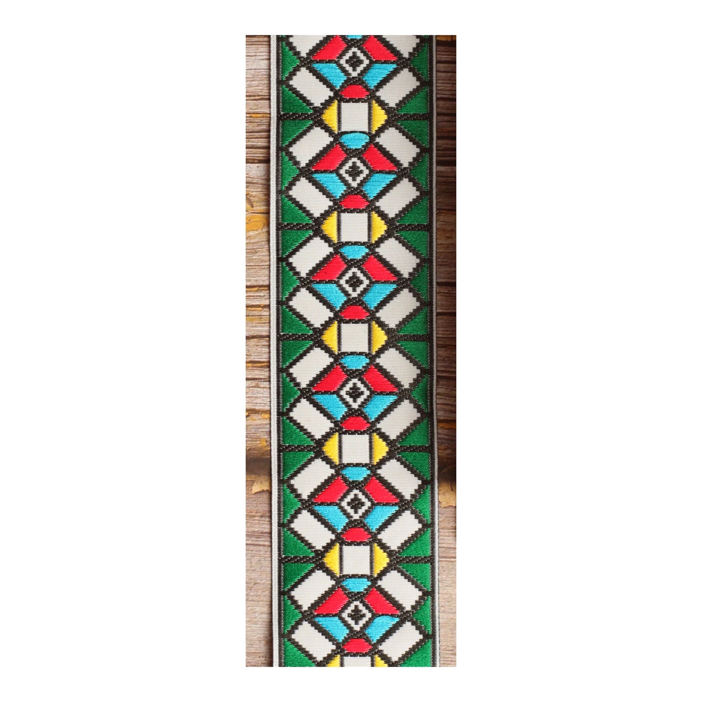 Kaleidoscope Diamond Guitar Strap – 3 Colorways
