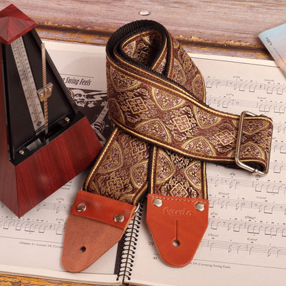 Strap styled alongside a vintage metronome