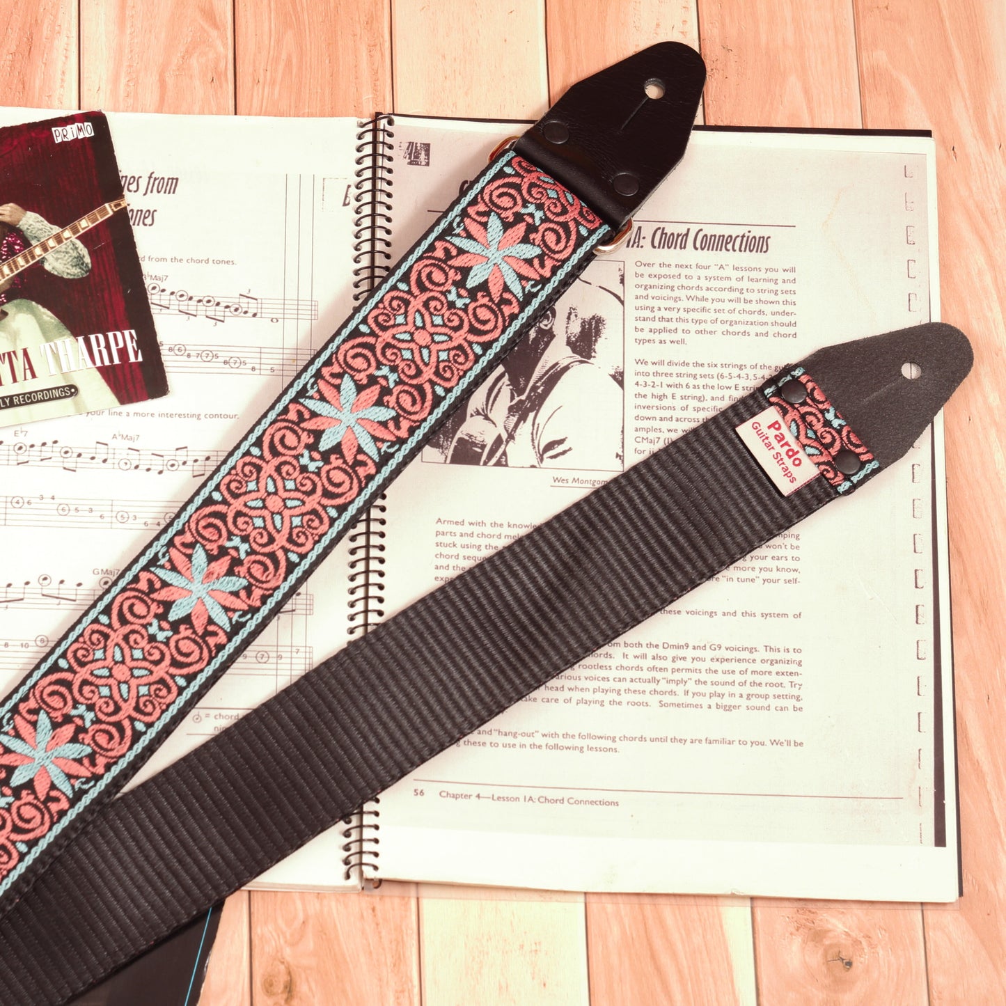 backing seatbelt- woven jacquard guitar strap