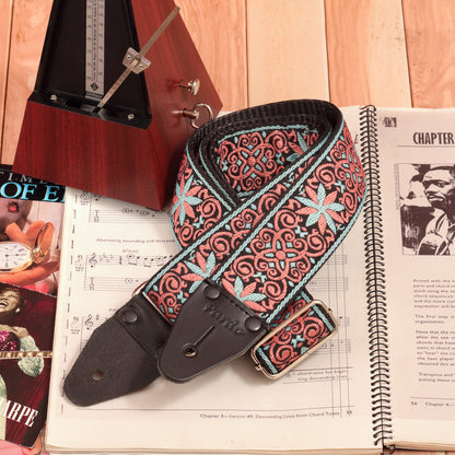 guitar strap for gigs and home use - star pattern 