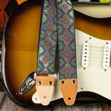 Guitar strap blue ocean