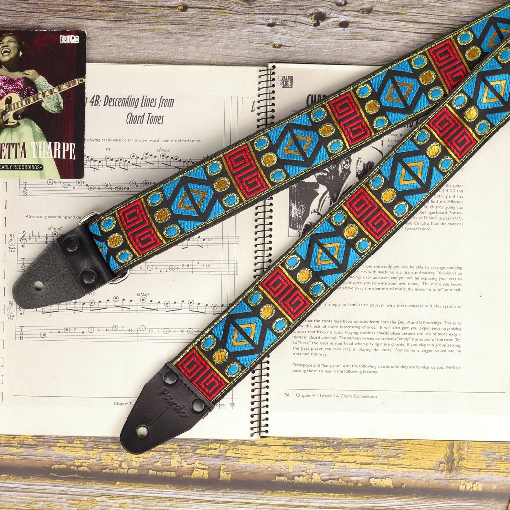 guitar strap aztec - Pardo Guitar Straps