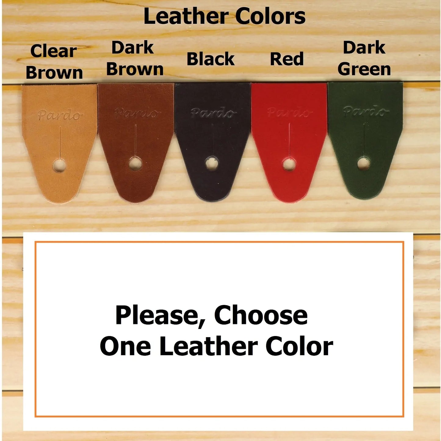 Leather ends colors, make your choice