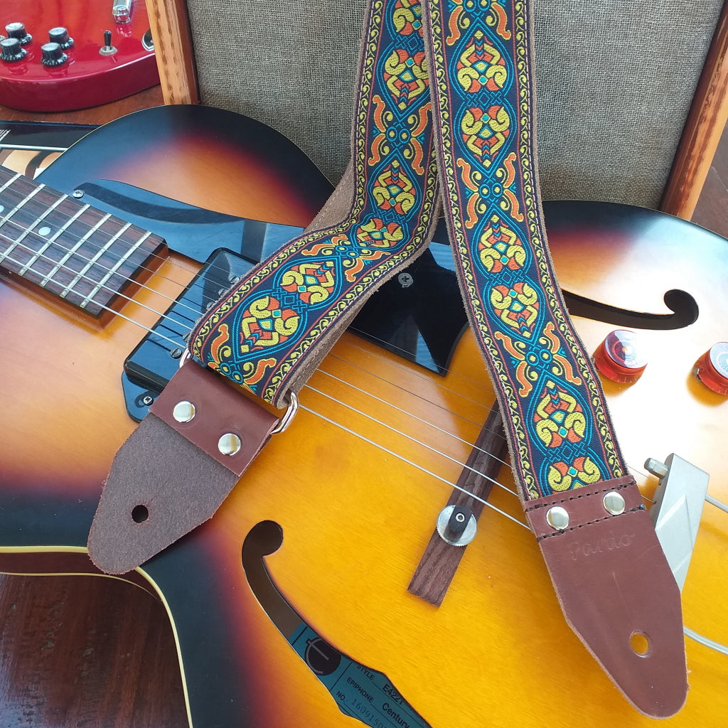 Model glendale Pardo Guitar Straps hippie strap