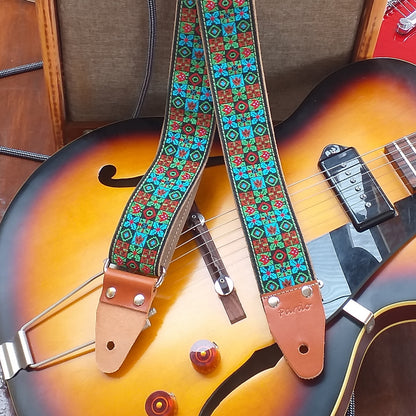 Model Nash Pardo Guitar Straps Hippie strap with a epiphone Century
