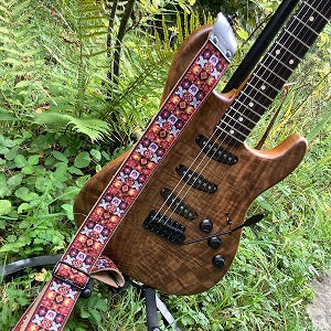 Pardo strap model Woodstock, hippie guitar strap used for Jimi Hendrix