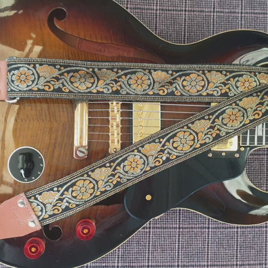 October Floral Guitar Strap - Pardo Guitar Straps