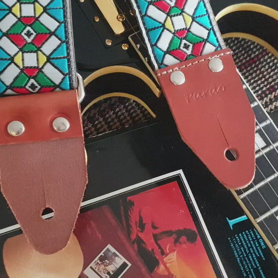 Jimi Hendrix guitar strap model Wight - Pardo Guitar Straps