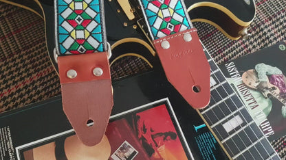 Jimi Hendrix guitar strap model Wight - Pardo Guitar Straps