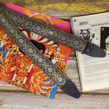 Psychedelic Pardo guitar strap model Blue Roy