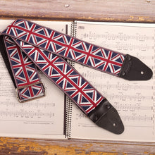 A bold, full-length design featuring the iconic UK flag. At 2.5 inches wide, it offers comfort and durability—perfect for electric, acoustic, or bass guitars.