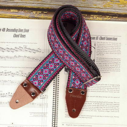 Vintage guitar strap model Alien - Pardo Guitar Straps
