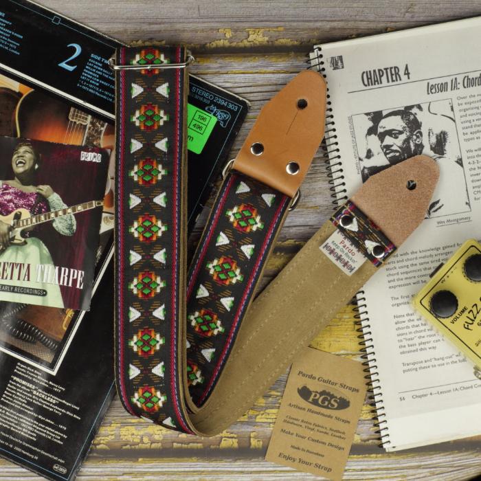 vintage style guitar strap model apache - Pardo Guitar Straps